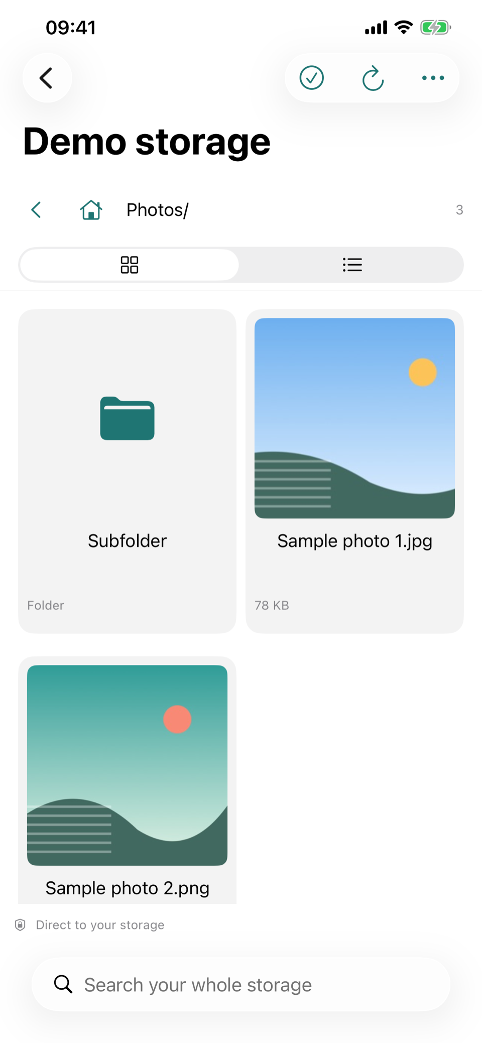 Guyun: grid view