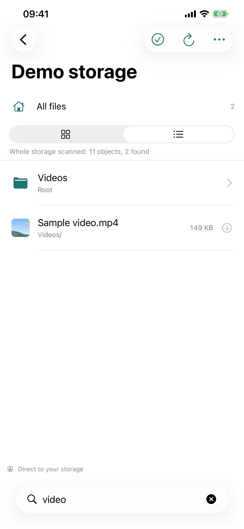 Guyun: search across the whole storage