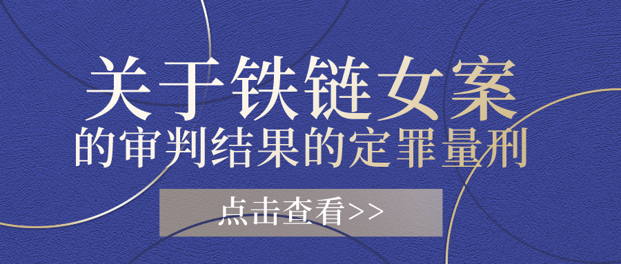 源众评论 | 关于铁链女案的审判结果的定罪量刑