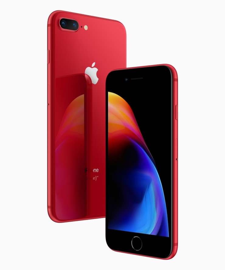 苹果推出红色特别版 iPhone 8/8P，为艾滋病防治筹资