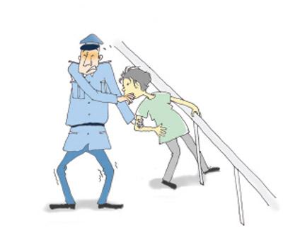 艾滋男咬交警