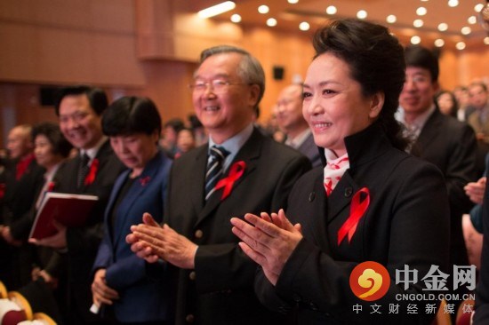 彭丽媛出席艾滋病日主题活动 